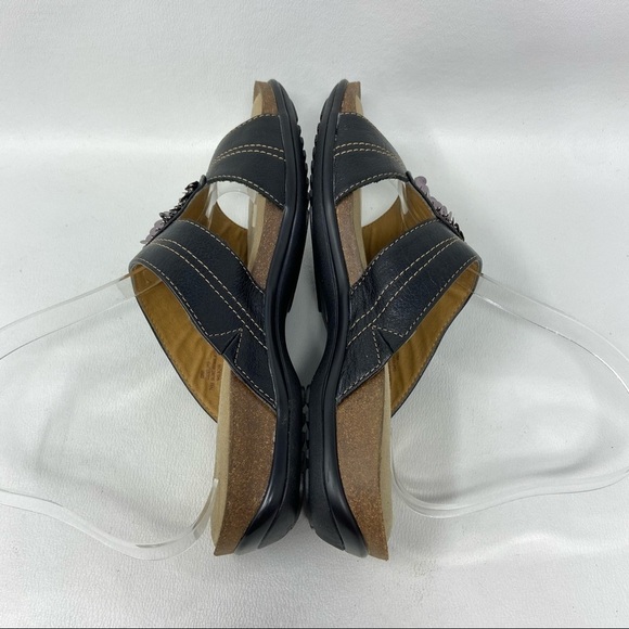 Softspots Footsmart Kory Sandals Black Leather Women's Size 7.5M - Picture 10 of 13